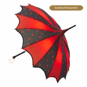 Hot Lips! Parasol Style Umbrella by Nola Fabiola (Cosmetic Blemish)